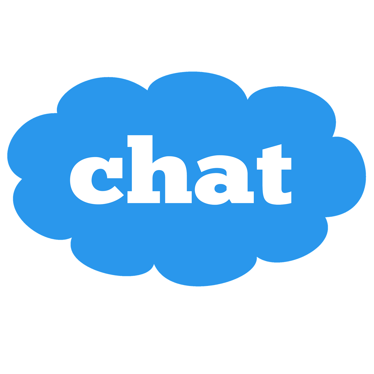 BUFU Hanf & CBD Shop - Live Chat Kontakt - Bild von einer Wolke mit dem Wort "Chat" 