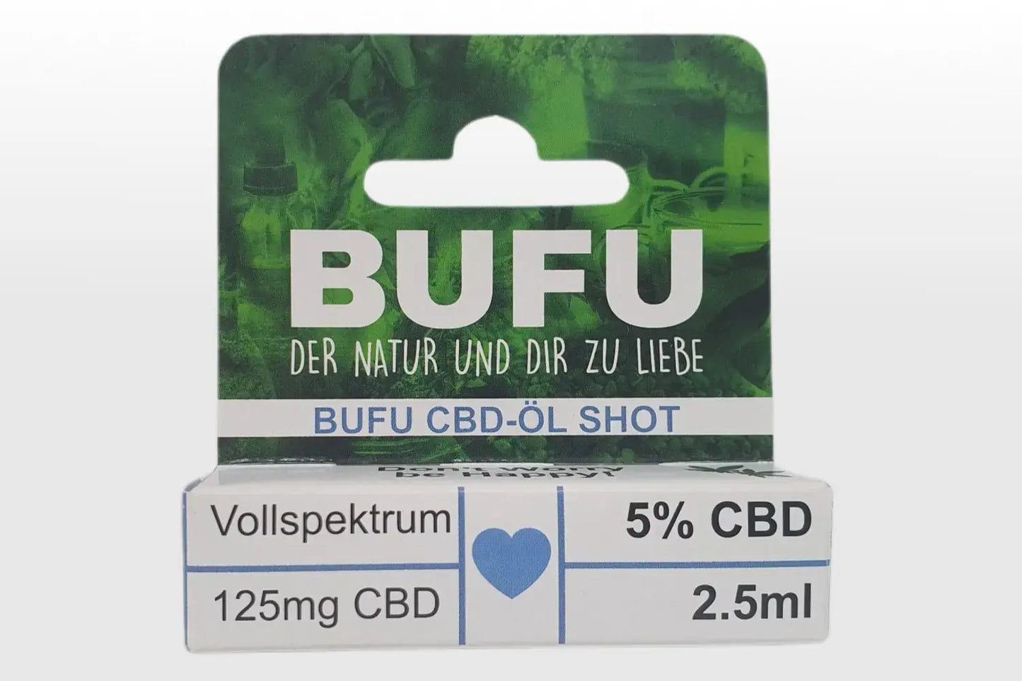 BUFU Hanf & CBD Shop - CBD-Öl - CBD-Öl-Shot - Verpackungsfoto vorne